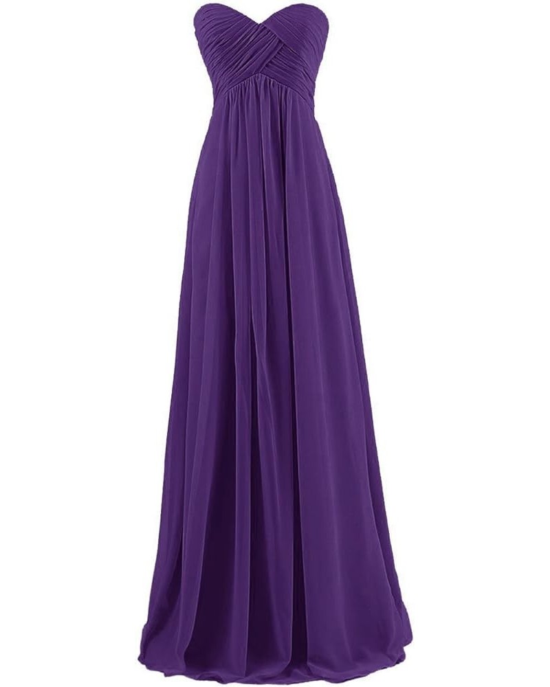 Bridesmaid Dresses Long Wedding Guest Dresses for Women Chiffon Bridesmaid Dress Formal Dresses Sleeveless Dark Purple $32.40...