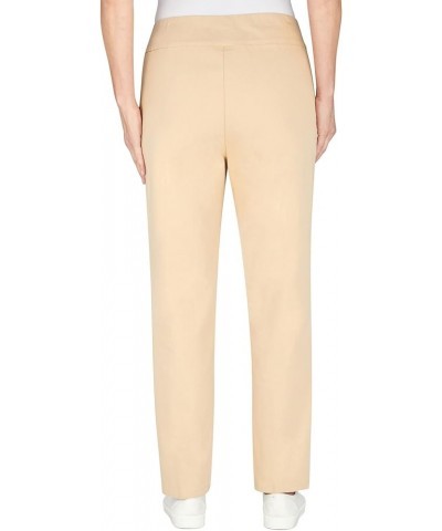 Womens Petite Super Stretch Mid-Rise Average Length Pant Stone $22.61 Pants