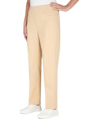 Womens Petite Super Stretch Mid-Rise Average Length Pant Stone $22.61 Pants