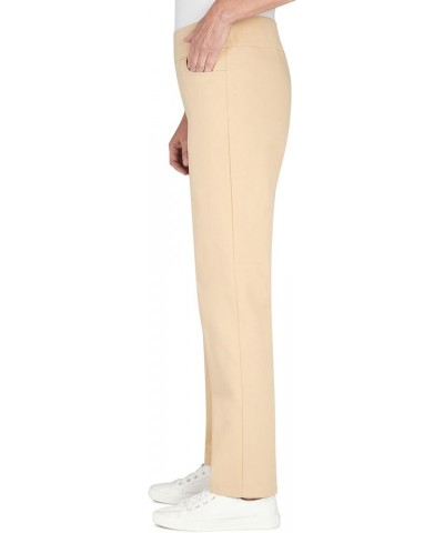 Womens Petite Super Stretch Mid-Rise Average Length Pant Stone $22.61 Pants