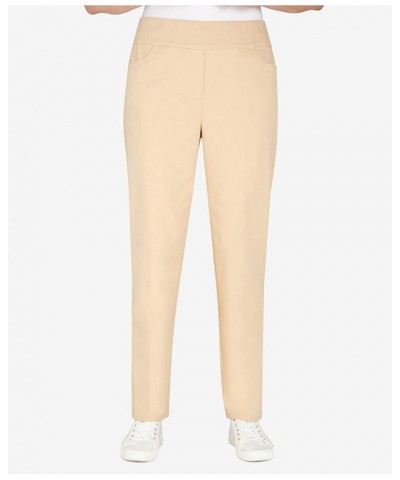 Womens Petite Super Stretch Mid-Rise Average Length Pant Stone $22.61 Pants