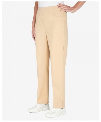 Womens Petite Super Stretch Mid-Rise Average Length Pant Stone $22.61 Pants