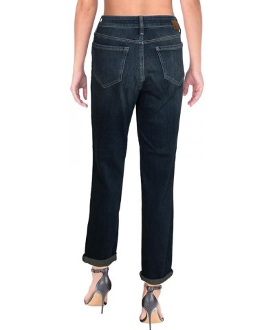 Women's Kathleen High Rise Slim Boyfriend Jeans Indigo Ripped Organic Blue $7.27 Jeans