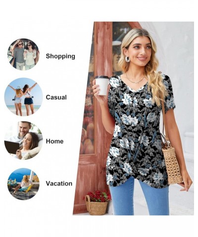 Women's Long Sleeve Tops 2024 Fall Winter Fashion Tunics Casual Front Twist T-Shirt V Neck Tunics Tops 16-white Lily $12.24 Tops