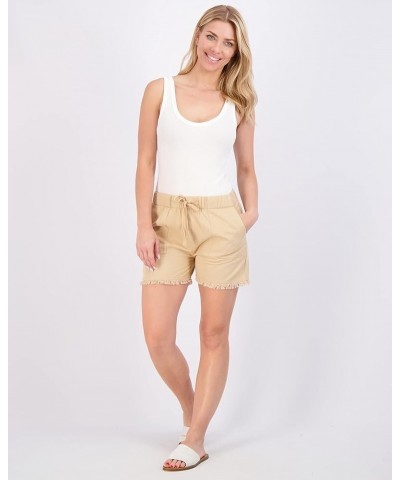 3 Pack: Women's Denim Cutoff Casual Khaki 3.5" Inseam Shorts - Drawstring (Available in Plus Size) Standard Set 5 $28.99 Shorts