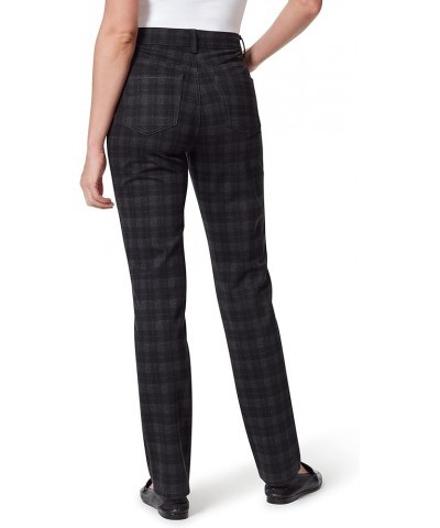 Women's Amanda Ponte High Rise Knit Pant Albi Tartan Plaid $17.42 Pants