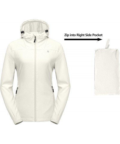 Women's Sun Protection Hoodie Jackets Long Sleeve UPF50+ Shirts Hiking Travel Camp Air Holes Full Zip Marshmallow X-Small $23...