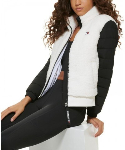 womens Women Modern/Fitted Black/White $56.79 Vests