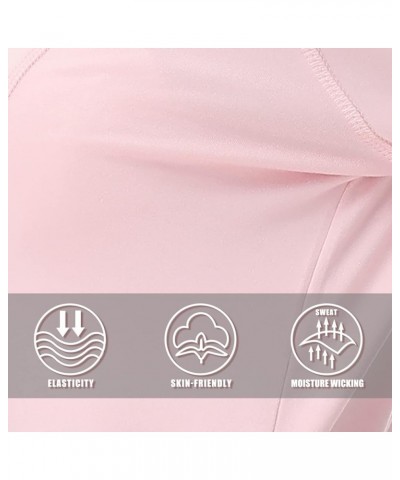 Women Zip up Athletic Running Jacket Lightweight Workout Yoga Top with Thumb Holes and Pocket Style 2- Pink $19.03 Jackets