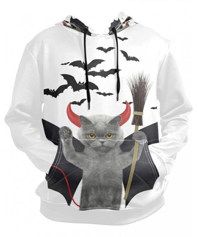 Owl Wolf Eagle Deer Hoodie Pullover Long Sleeves Thin Workout Sweatshirts Halloween Cat $17.50 Hoodies & Sweatshirts