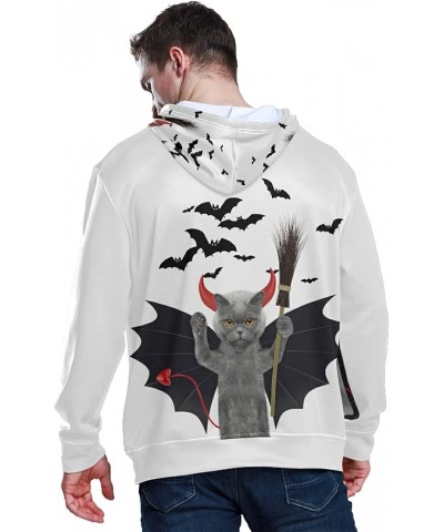 Owl Wolf Eagle Deer Hoodie Pullover Long Sleeves Thin Workout Sweatshirts Halloween Cat $17.50 Hoodies & Sweatshirts