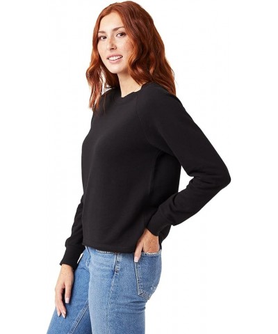 Women's Sweatshirt, Mineral Wash French Terry Vintage Lazy Day Crewneck Pullover Black $18.96 Hoodies & Sweatshirts