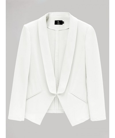 Womens Casual Blazers Open Front Long Sleeve Jacket Work Office Suit Jackets Blazer White $29.76 Blazers