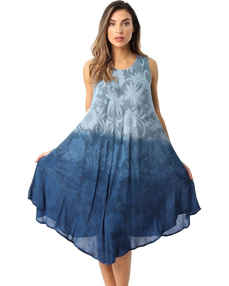 Dress Dresses for Women Blue Ombre Sundress $11.59 Dresses