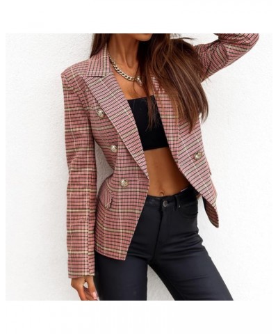 Womens Casual Pocketed Office Blazers Draped Open Front Long Sleeve Cardigans Jacket Work Office Blazer Work Suit Zr02 pink $...