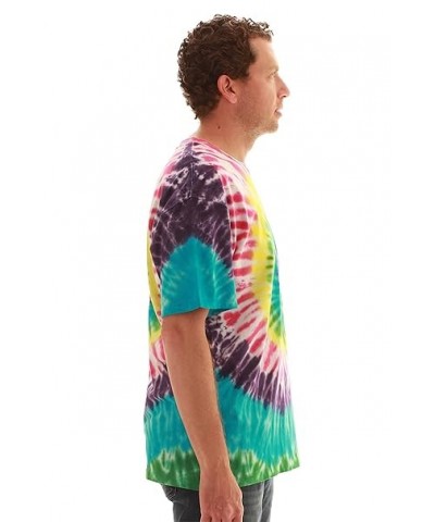 Whiskey & Oak Tie Dye Crew Neck T-Shirt 15959-J-L XX-Large Tie Dye Neon Multi $7.64 T-Shirts