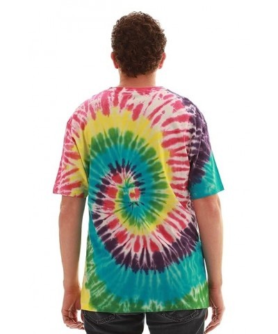 Whiskey & Oak Tie Dye Crew Neck T-Shirt 15959-J-L XX-Large Tie Dye Neon Multi $7.64 T-Shirts