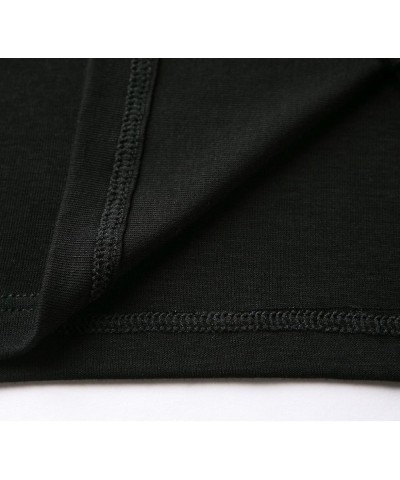 Women's Stretchy Scoop Neck Extra Long Racerback Tank Top 1 X Black $10.59 Tanks