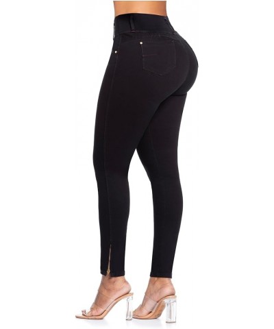 High Waisted Jeans | Pantalones Colombianos Levanta cola | Colombian Jeans | Butt Lifting Jeans for Women Black 1b03 $22.76 J...