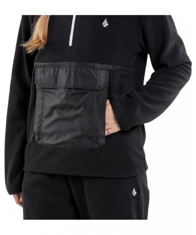 Women's Polar Fleece 1/2 Zip Snowboard Ski Baselayer Black S4 $22.20 Jackets