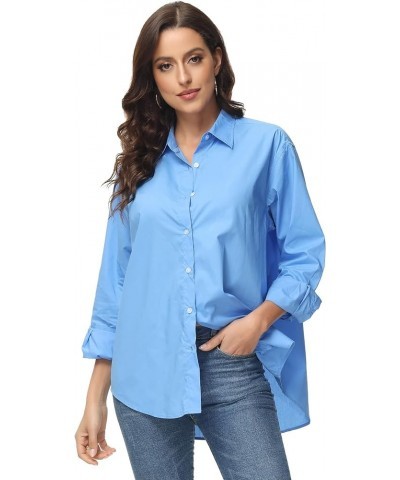 Women's Oversized Button Down Shirts Casual Plus Size Boyfriend Shirt Long Sleeve Striped Blouse (S-4X) Regular Fit 10004 $16...