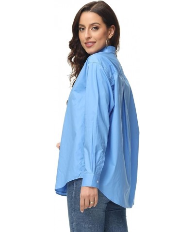 Women's Oversized Button Down Shirts Casual Plus Size Boyfriend Shirt Long Sleeve Striped Blouse (S-4X) Regular Fit 10004 $16...