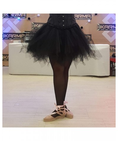 Women's 1950s Vintage Tutu Skirt Ballet Bubble Dance Skirts for Cosplay Party Adult Skirts Black $9.84 Skirts