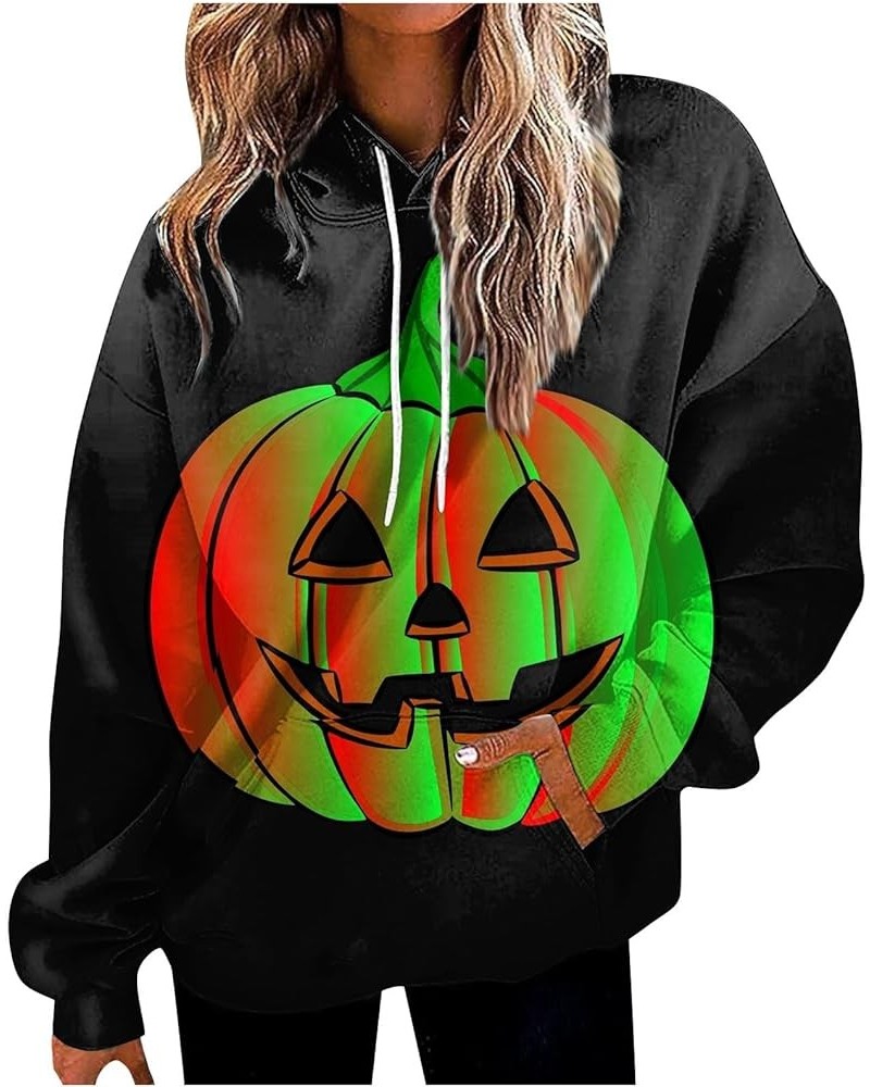 Womens Pullover Fall Tie Dye Gradient Graphic Hoodie Drawstring Long Sleeve Sweatshirt Winter Oversized Casual Outfits W29-mi...