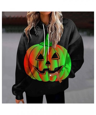 Womens Pullover Fall Tie Dye Gradient Graphic Hoodie Drawstring Long Sleeve Sweatshirt Winter Oversized Casual Outfits W29-mi...