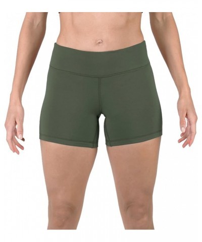 Women's Mid Rise 3"/ 5" Athletic Running Workout Shorts Active Yoga Volleyball WOD Compression Short Booty 5"-olive Green $13...