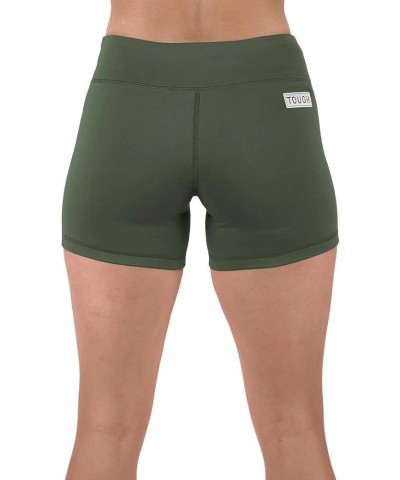 Women's Mid Rise 3"/ 5" Athletic Running Workout Shorts Active Yoga Volleyball WOD Compression Short Booty 5"-olive Green $13...