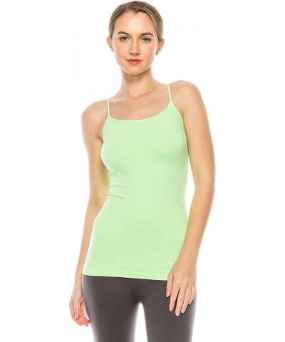 American Made Basic Seamless Cami, UV Protective Fabric UPF 50+ (Made with Love in The USA) Spring Green $15.40 Tanks