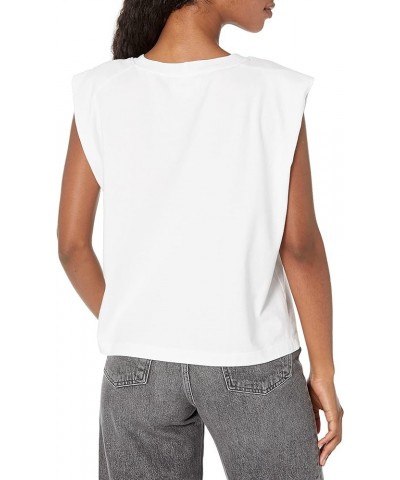 Women's Trista Light Structured Cotton Cap Sleeve Tee White $34.27 T-Shirts