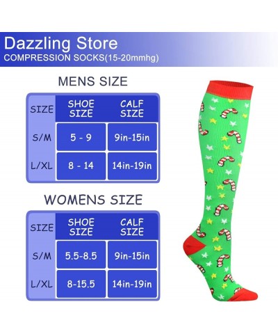 Compression Socks 15-20 mmHg is Best Athletic for Men & Women Running Flight Travel Nurses Pregnant Green,black $12.18 Socks