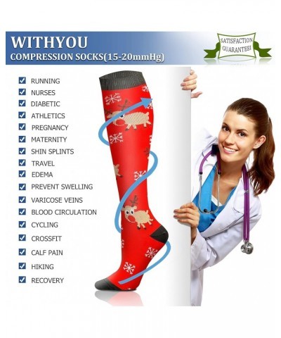 Compression Socks 15-20 mmHg is Best Athletic for Men & Women Running Flight Travel Nurses Pregnant Green,black $12.18 Socks