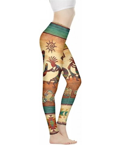 Women Yoga Pants Tummy Control Workout Leggings Stretch Fitness Tights Butt Lifting Aztec Indian Western $11.20 Leggings