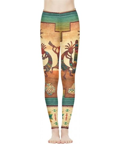 Women Yoga Pants Tummy Control Workout Leggings Stretch Fitness Tights Butt Lifting Aztec Indian Western $11.20 Leggings