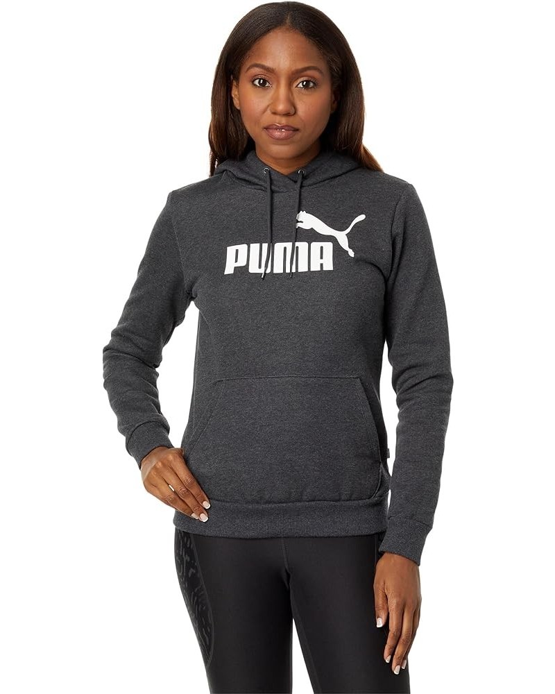 Women's Essentials Logo Fleece Hoodie Dark Gray Heather $15.89 Activewear