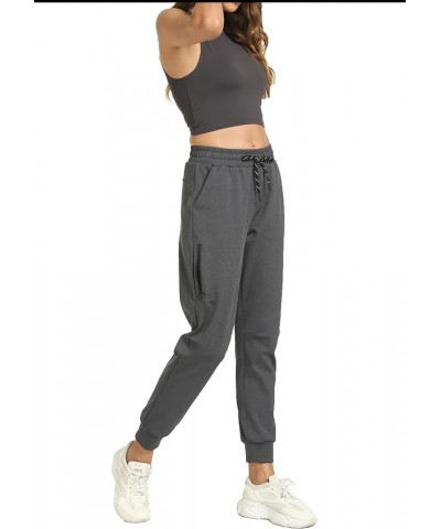 Joggers for Women with Pockets-Lightweight Dri-Fit Workout Athletic Womens Sweatpants for Yoga Casual Pants Dark Heather Grey...