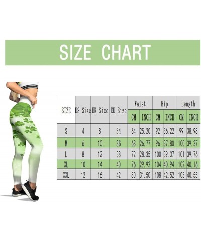 St Patricks Day Leggings for Women Holiday Printed Leggings High Waisted Slim Tummy Control Shamrock Yoga Pants 2024 02-e $9....