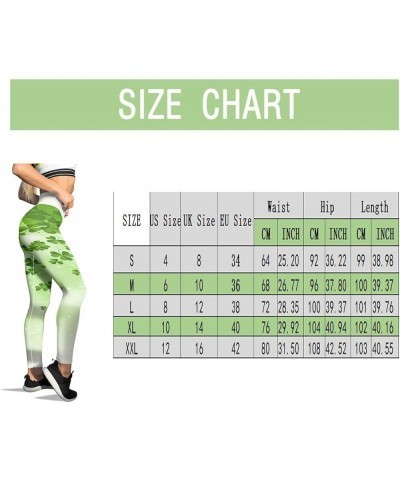 St Patricks Day Leggings for Women Holiday Printed Leggings High Waisted Slim Tummy Control Shamrock Yoga Pants 2024 02-e $9....