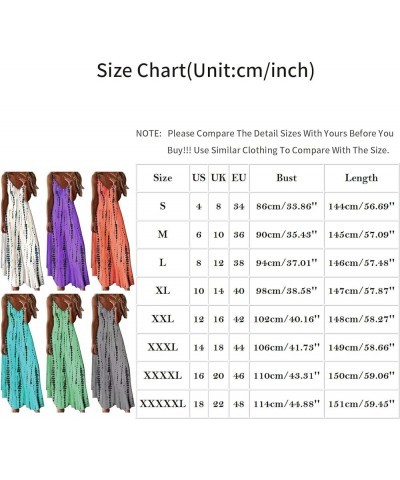 Casual Long Dresses for Women Sexy Tie-dye Slip V Neck Maxi Dress Summer Loose Sun Dress for Beach Vacation A Orange $7.45 Dr...