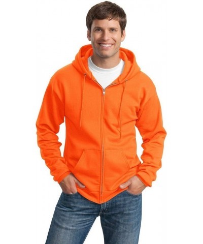 Port & Company Tall Essential Fleece Full-Zip Hooded Sweatshirt. PC90ZHT Safety Orange $18.74 Hoodies & Sweatshirts