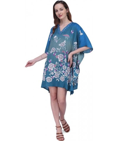 Kaftan Dress - Caftans for Women - Women's Caftans Suiting Teens to Adult Women in Regular to Plus Size 159-teal $11.39 Swims...