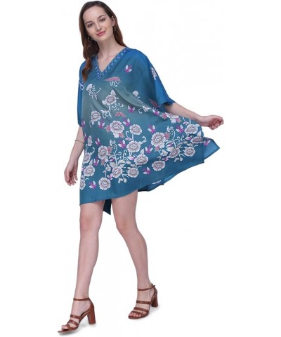 Kaftan Dress - Caftans for Women - Women's Caftans Suiting Teens to Adult Women in Regular to Plus Size 159-teal $11.39 Swims...