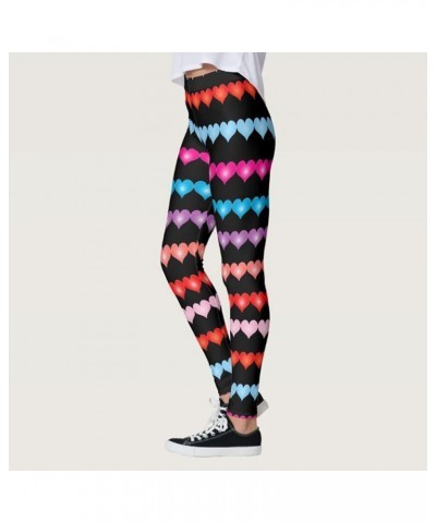 Heart Pants Women Patterned Tights Print Soft Leggings for WomenPattern Leggings for Women Unique Gifts for Women B-i $11.00 ...