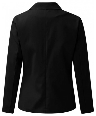 Women's Oversized Blazers Lapel Open Front Long Sleeve Work Office Suit Jacket Coat Blazers & Suit Jackets Black-5 $11.09 Bla...