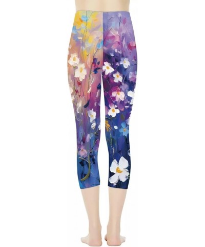 Women's Leggings High Waist Yoga Pants for Womens Workout Running Yoga Athletic Pants XS-3XL Floral Print $8.84 Leggings