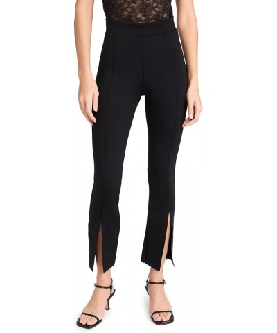 Women's Neoprene 7/8 Split Front Pants Black $84.92 Leggings