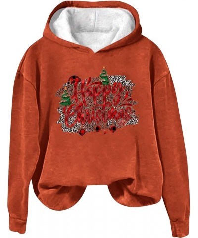 Christmas Hoodie Pullover for Women Sherpa Lined Fleece Sweatshirts Cute Funny Snowman Graphic Hooded Sweater Outwear 02aj_or...